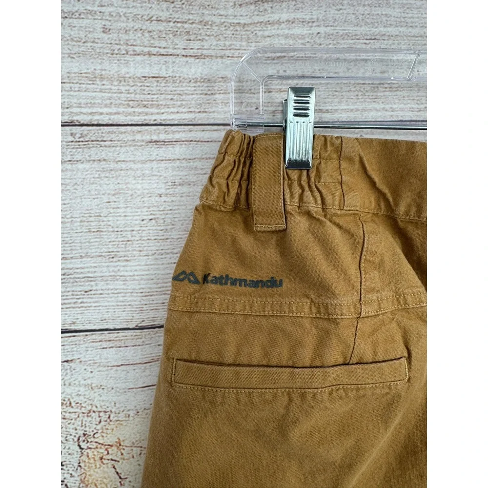 Kathmandu Hiking Adventure Pants Mens Large Brown Elastic Waist Stretch
